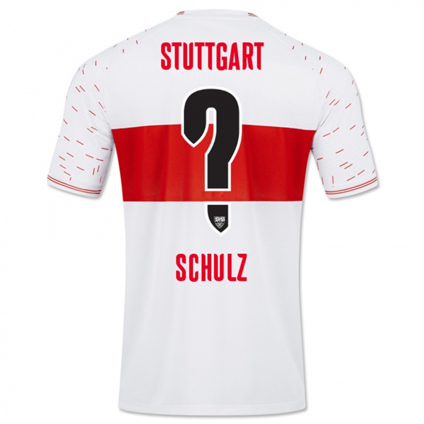 Dames Tim Schulz #0 Wit Thuisshirt Thuistenue 2023/24 T-Shirt België