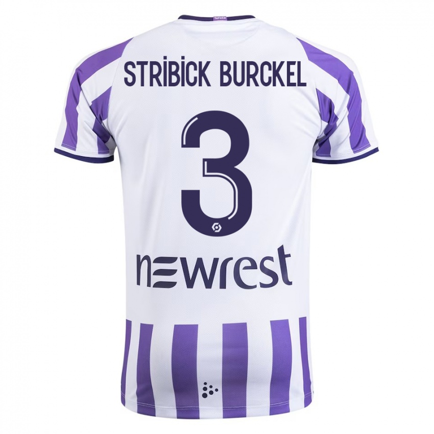 Dames Laetitia Stribick-Burckel #3 Wit Thuisshirt Thuistenue 2023/24 T-Shirt België