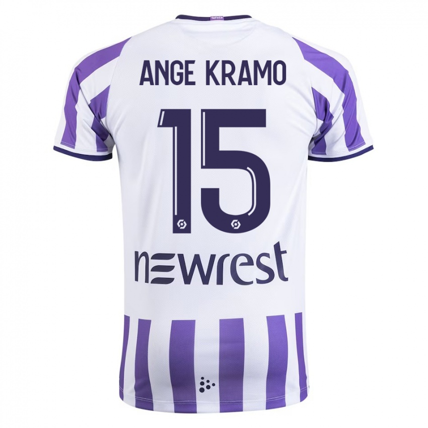 Dames Marie Ange Kramo #15 Wit Thuisshirt Thuistenue 2023/24 T-Shirt België