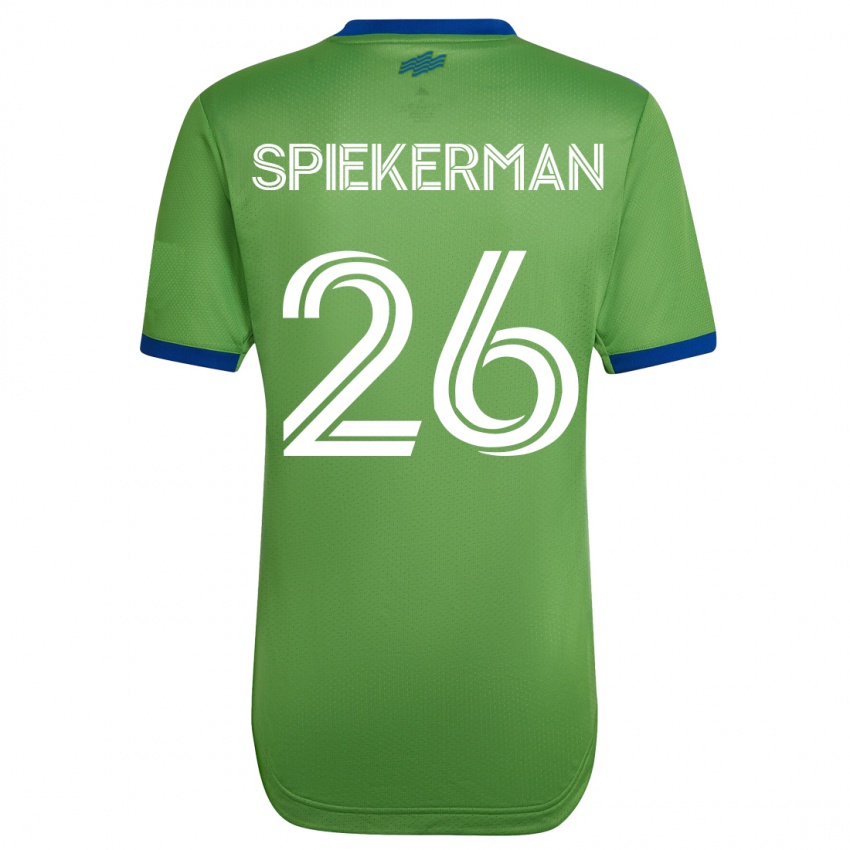 Dames Stephanie Spiekerman #26 Groente Thuisshirt Thuistenue 2023/24 T-Shirt België