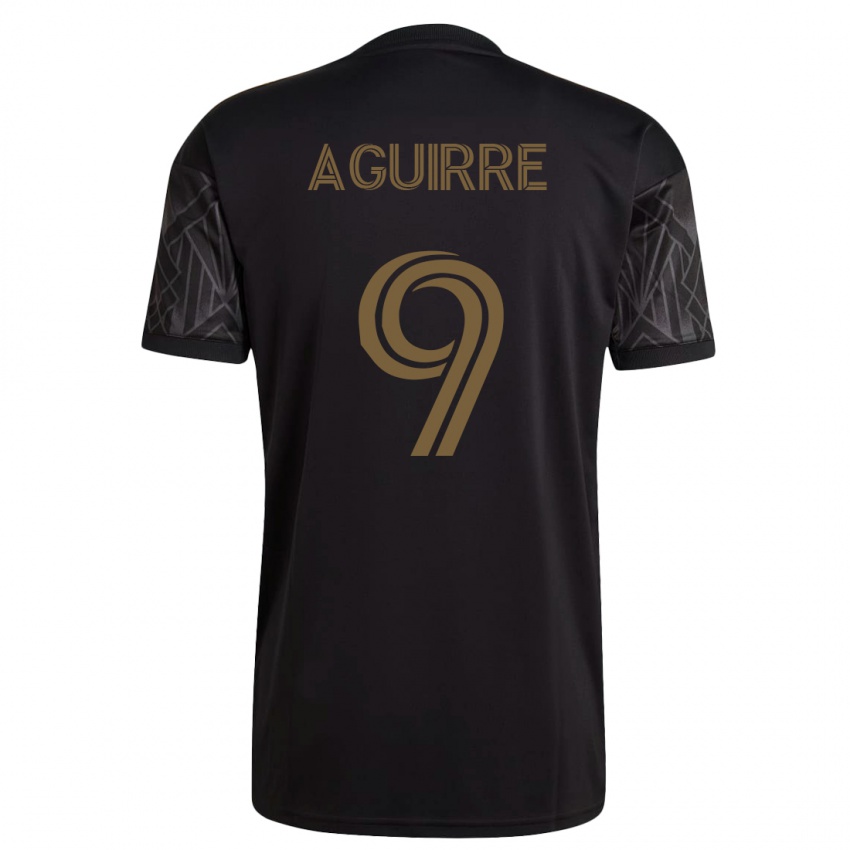 Dames Dustin Aguirre #9 Zwart Thuisshirt Thuistenue 2023/24 T-Shirt België