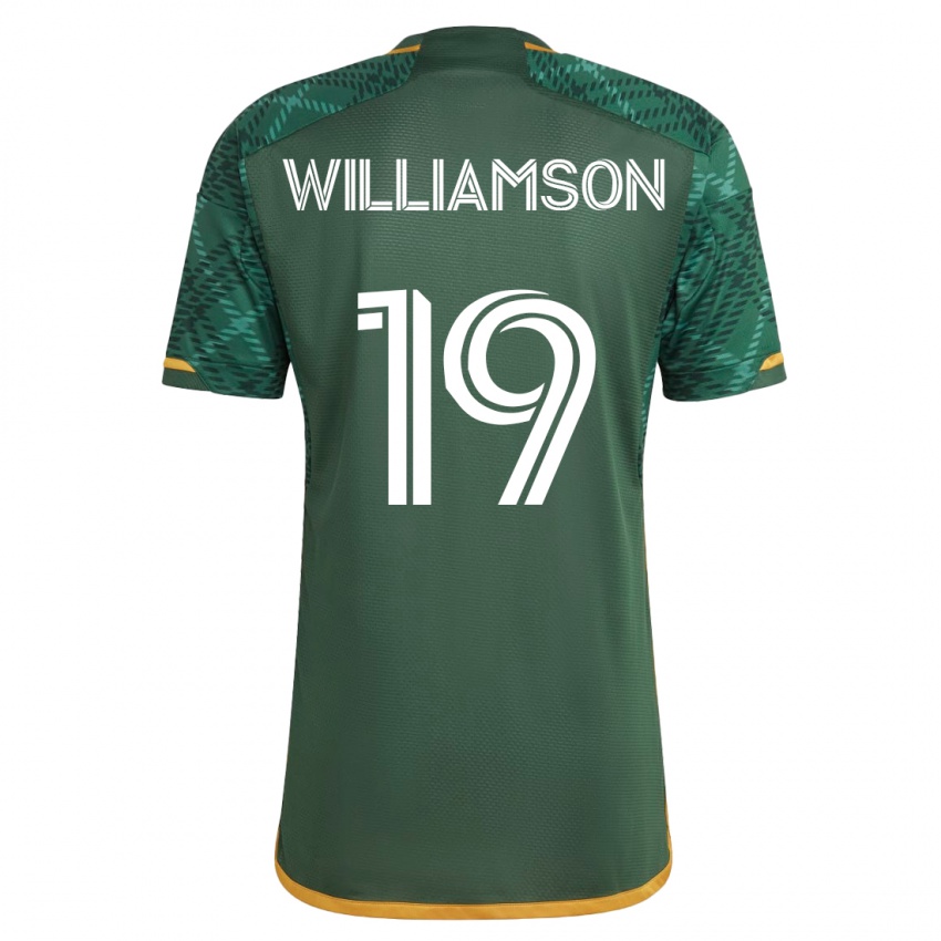 Dames Eryk Williamson #19 Groente Thuisshirt Thuistenue 2023/24 T-Shirt België