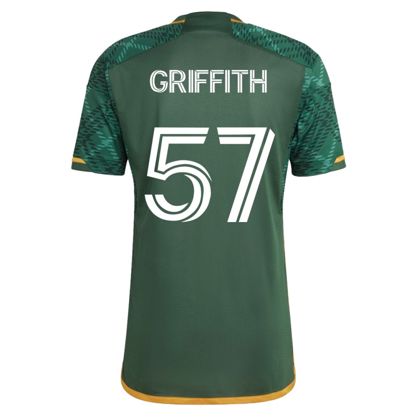 Dames Víctor Griffith #57 Groente Thuisshirt Thuistenue 2023/24 T-Shirt België