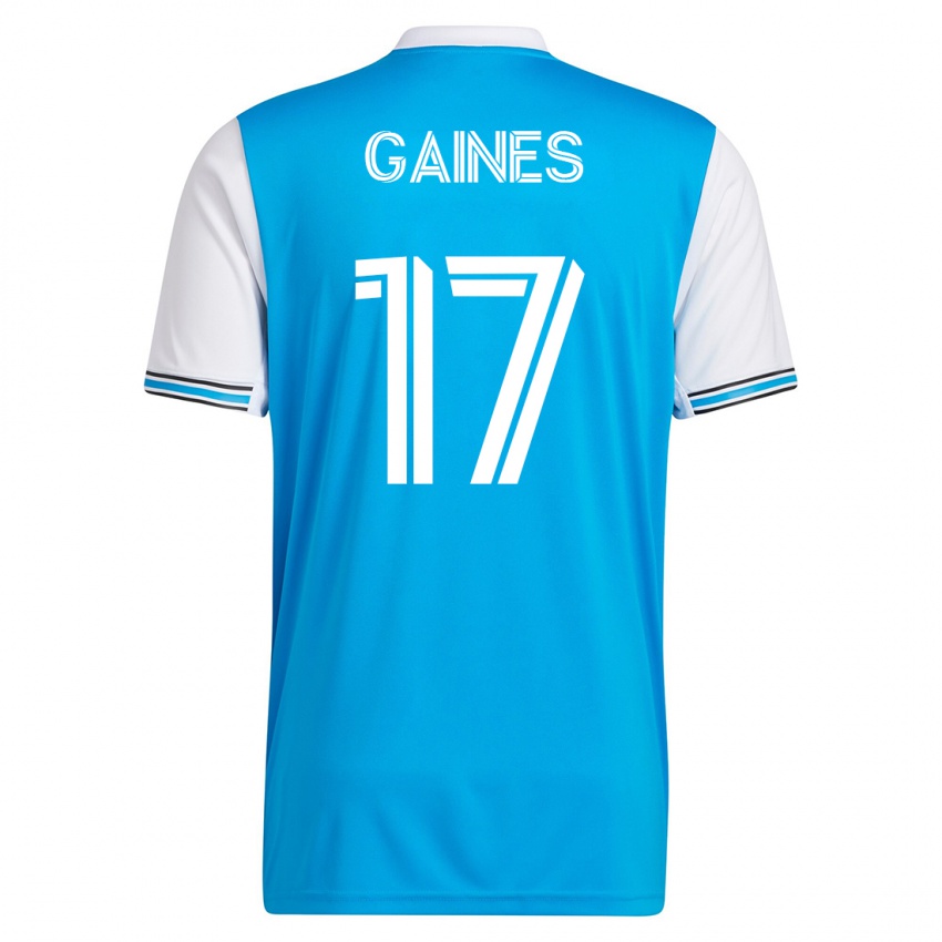 Dames Mckinze Gaines #17 Blauw Thuisshirt Thuistenue 2023/24 T-Shirt België