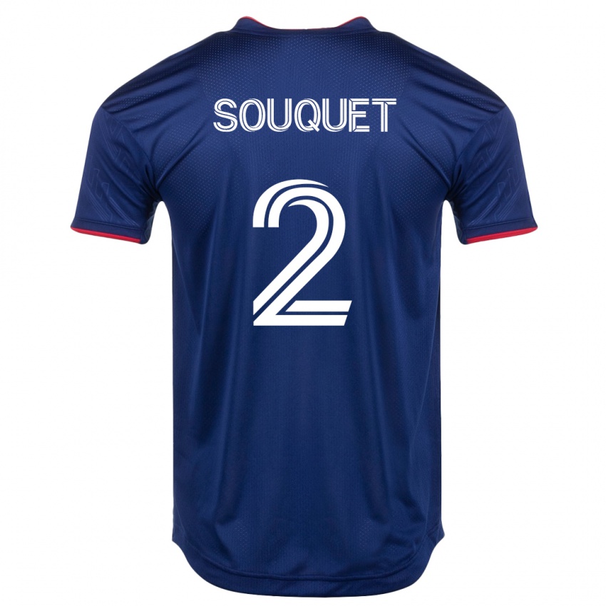 Dames Arnaud Souquet #2 Marine Thuisshirt Thuistenue 2023/24 T-Shirt België