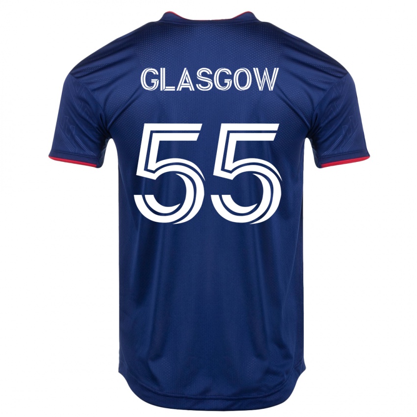 Dames Omari Glasgow #55 Marine Thuisshirt Thuistenue 2023/24 T-Shirt België