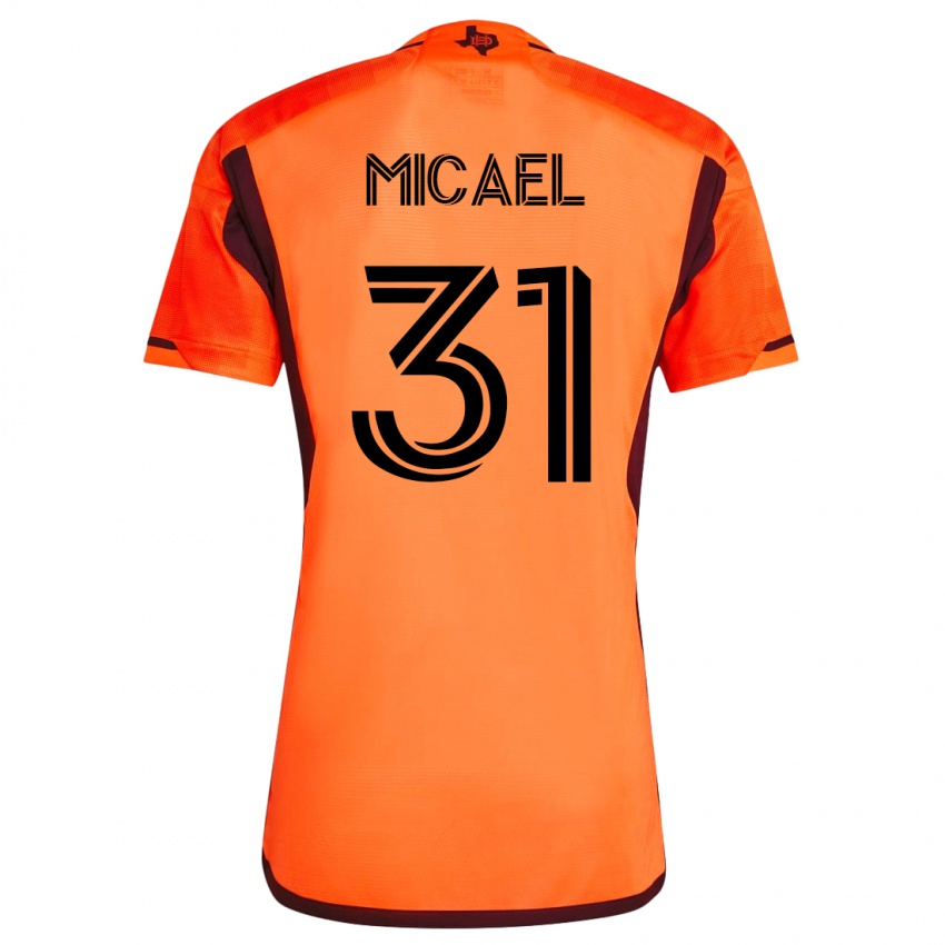 Dames Micael #31 Oranje Thuisshirt Thuistenue 2023/24 T-Shirt België
