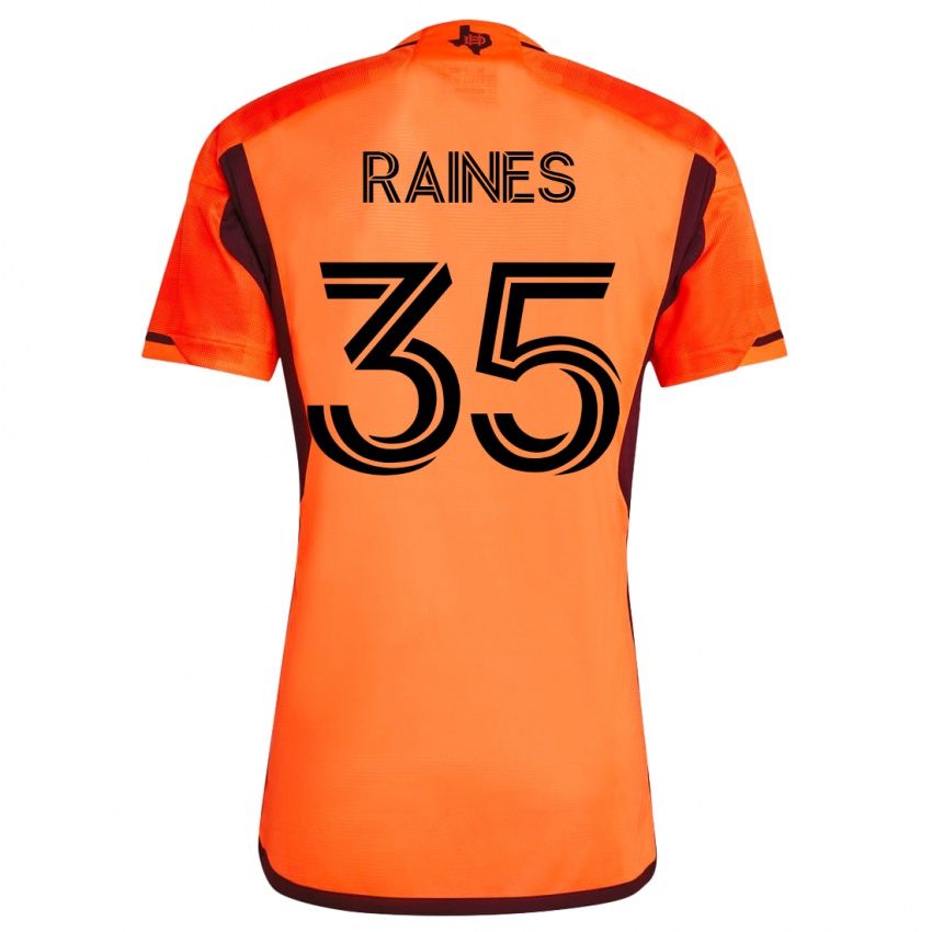 Dames Brooklyn Raines #35 Oranje Thuisshirt Thuistenue 2023/24 T-Shirt België