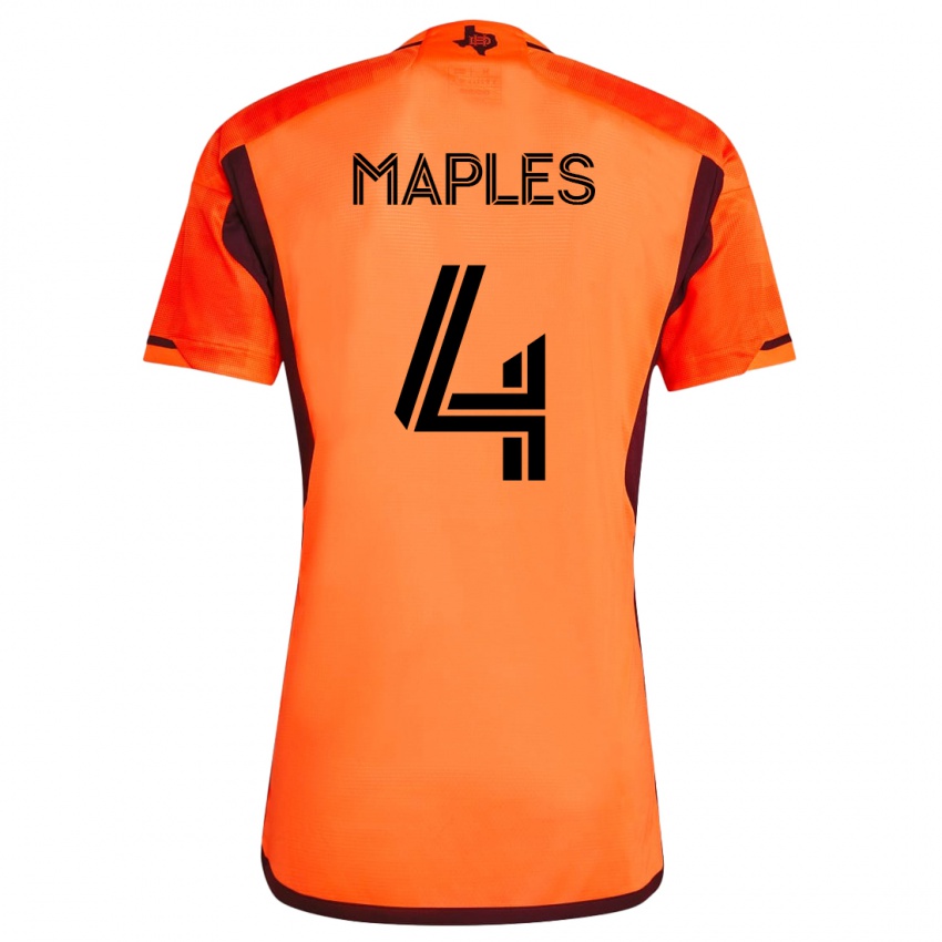 Dames Talen Maples #4 Oranje Thuisshirt Thuistenue 2023/24 T-Shirt België