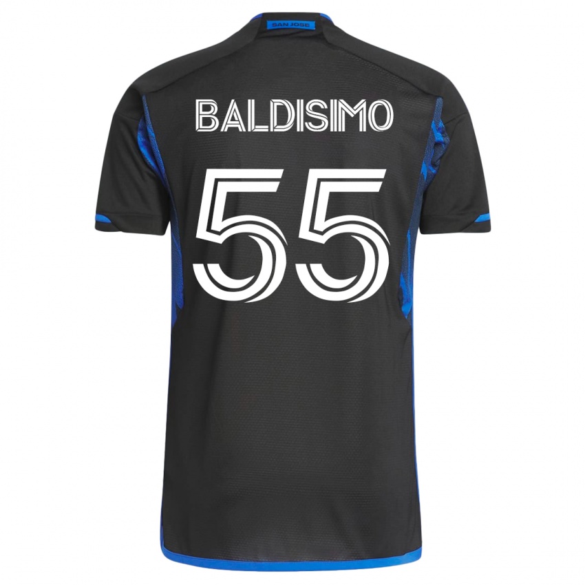 Dames Michael Baldisimo #55 Blauw Zwart Thuisshirt Thuistenue 2023/24 T-Shirt België