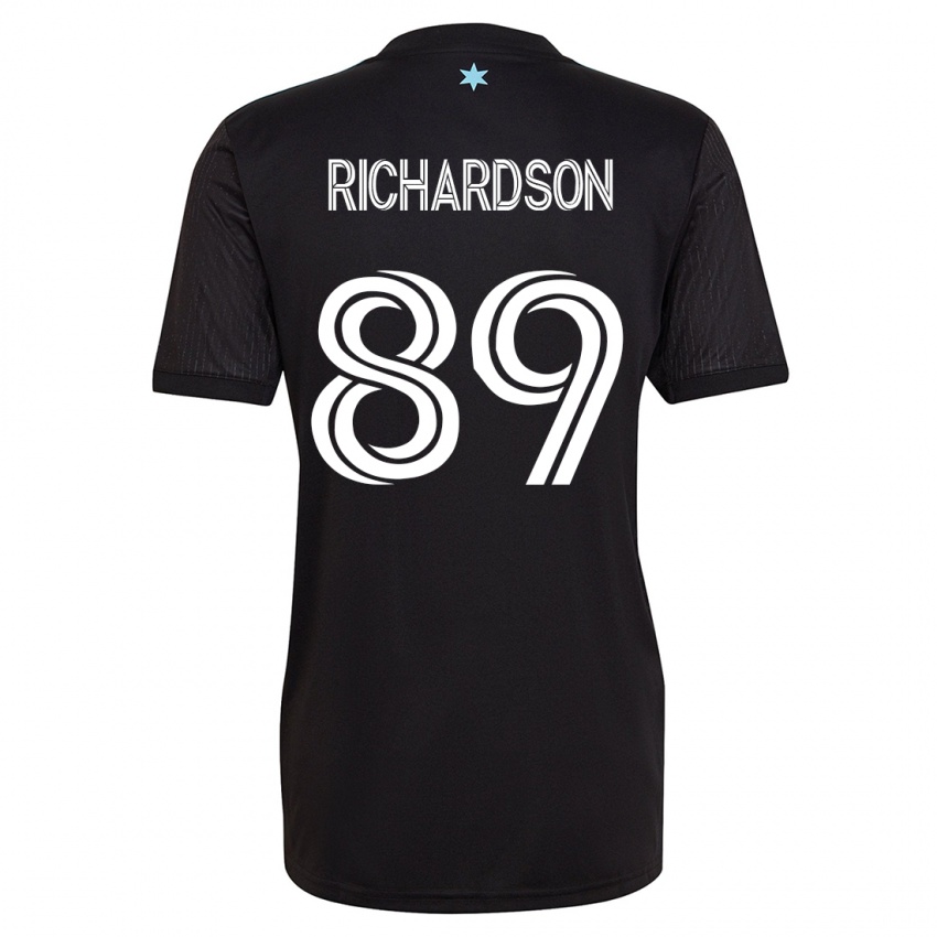 Dames Nick Richardson #89 Zwart Thuisshirt Thuistenue 2023/24 T-Shirt België