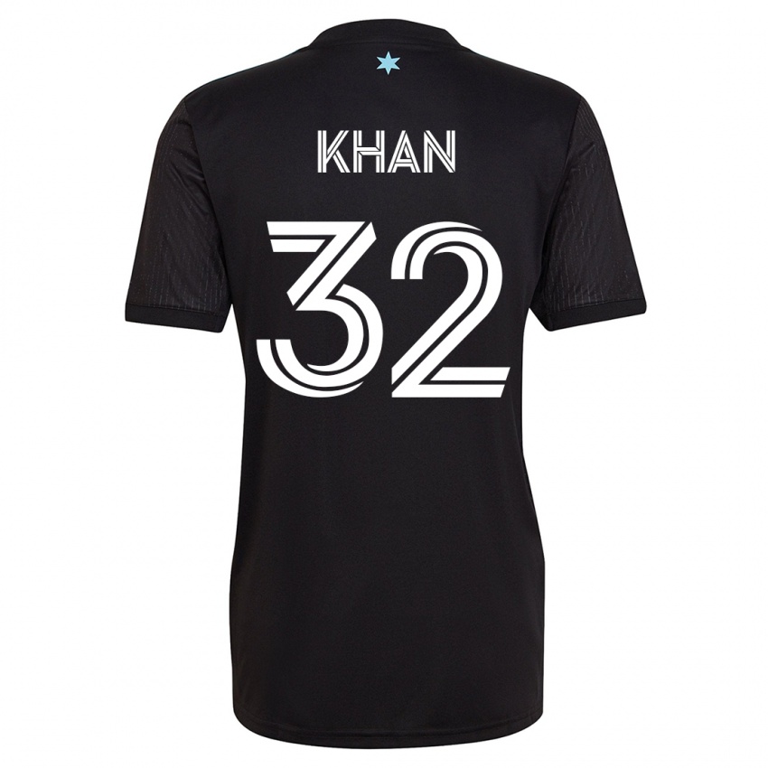 Dames Molik Khan #32 Zwart Thuisshirt Thuistenue 2023/24 T-Shirt België