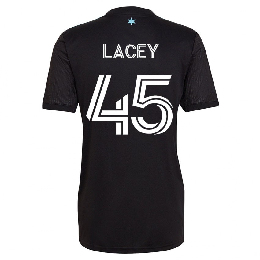 Dames Kameron Lacey #45 Zwart Thuisshirt Thuistenue 2023/24 T-Shirt België