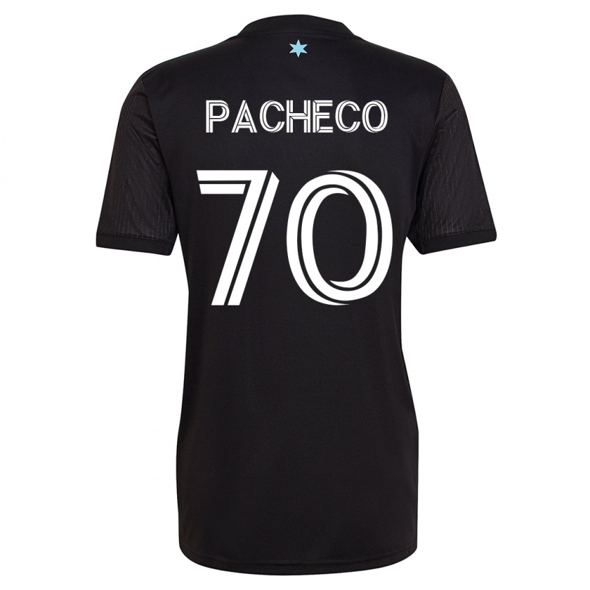 Dames Diogo Pacheco #70 Zwart Thuisshirt Thuistenue 2023/24 T-Shirt België