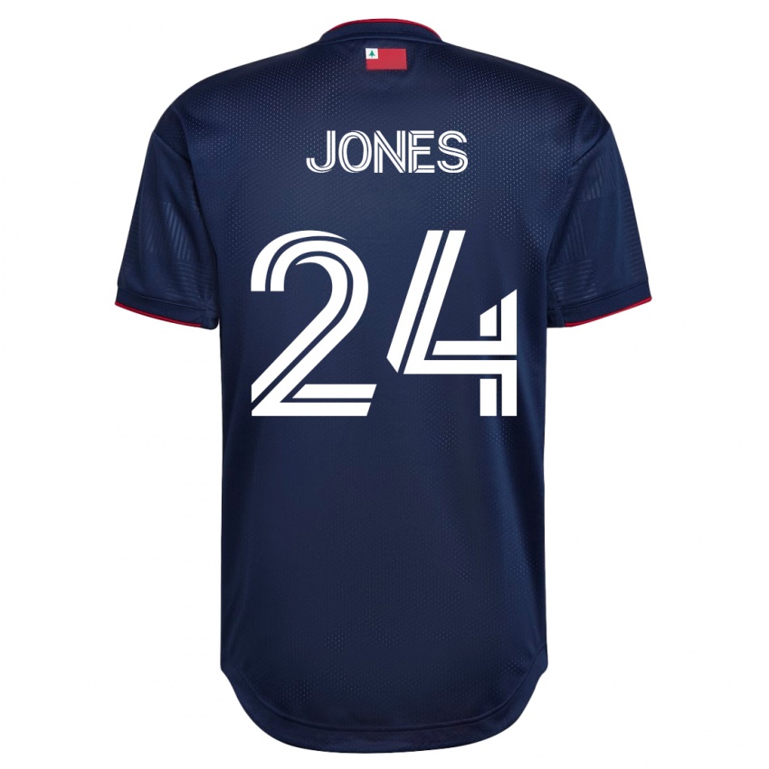 Dames Dejuan Jones #24 Marine Thuisshirt Thuistenue 2023/24 T-Shirt België