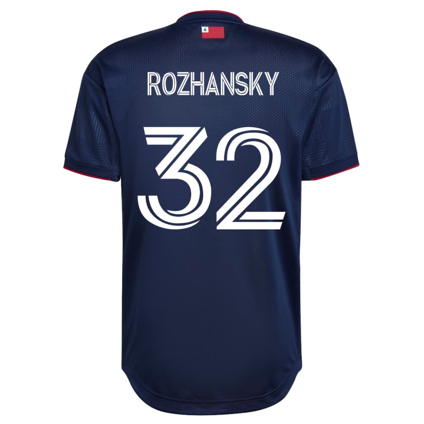 Dames Jake Rozhansky #32 Marine Thuisshirt Thuistenue 2023/24 T-Shirt België