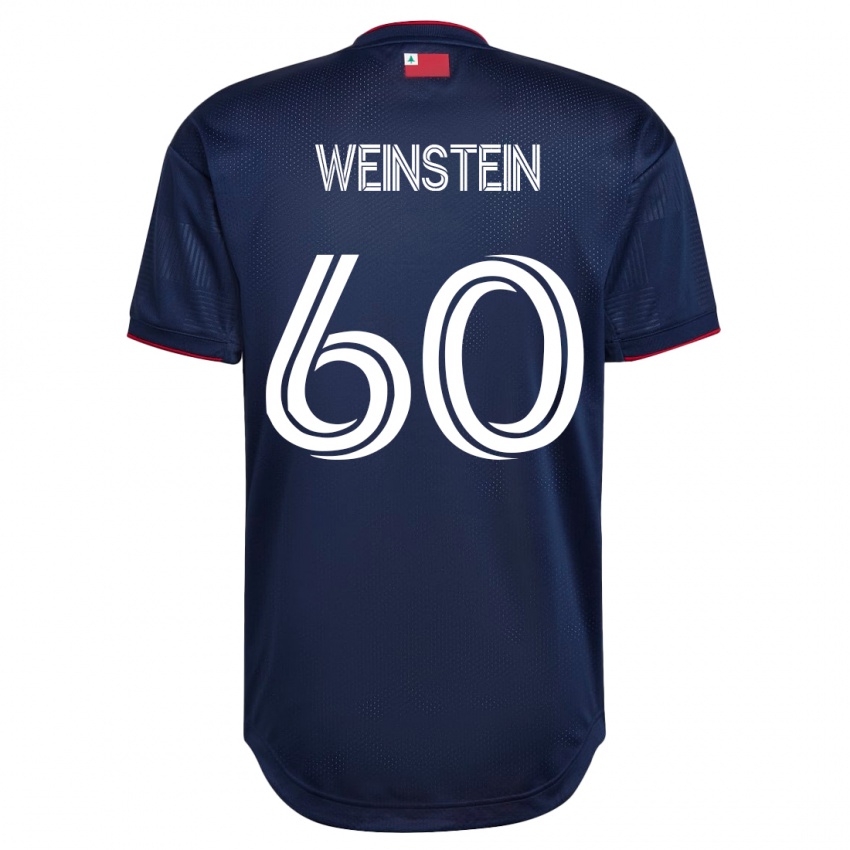 Dames Max Weinstein #60 Marine Thuisshirt Thuistenue 2023/24 T-Shirt België