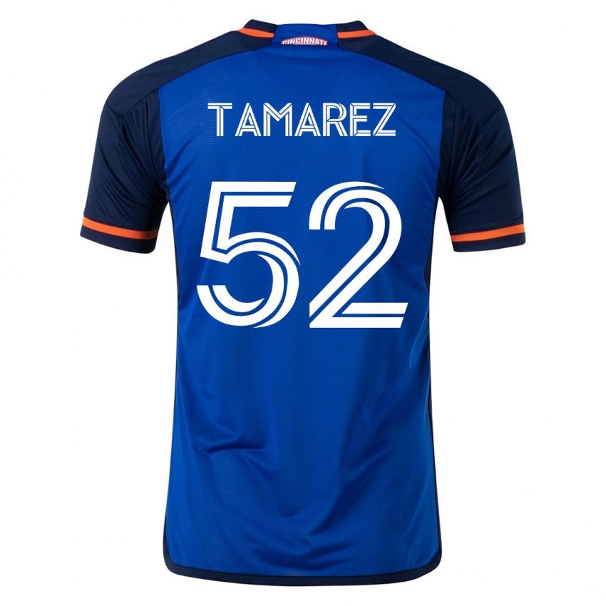 Dames Lucas Tamarez #52 Blauw Thuisshirt Thuistenue 2023/24 T-Shirt België