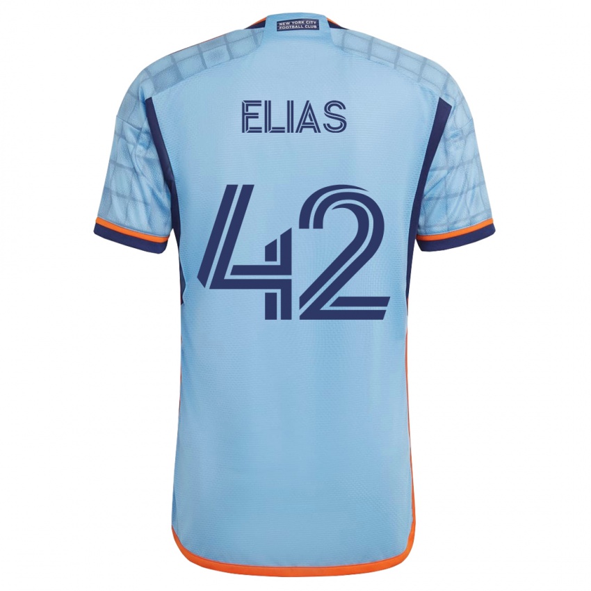 Dames Piero Elias #42 Blauw Thuisshirt Thuistenue 2023/24 T-Shirt België