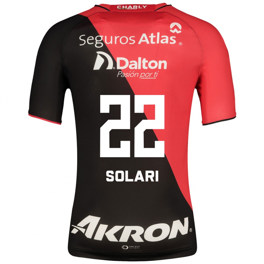 Dames Augusto Solari #22 Zwart Thuisshirt Thuistenue 2023/24 T-Shirt België