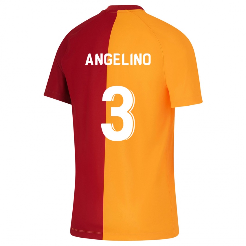 Dames Angelino #3 Oranje Thuisshirt Thuistenue 2023/24 T-Shirt België