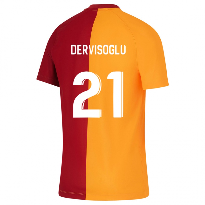 Dames Halil Dervişoğlu #21 Oranje Thuisshirt Thuistenue 2023/24 T-Shirt België
