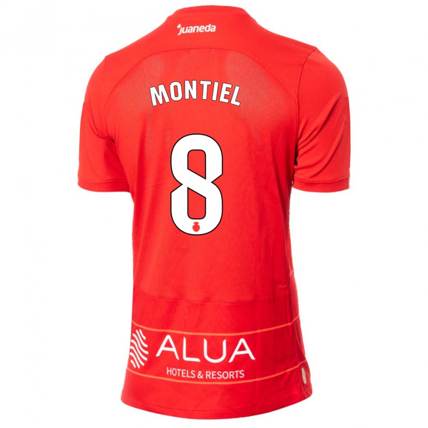 Dames Luis Montiel #8 Rood Thuisshirt Thuistenue 2023/24 T-Shirt België