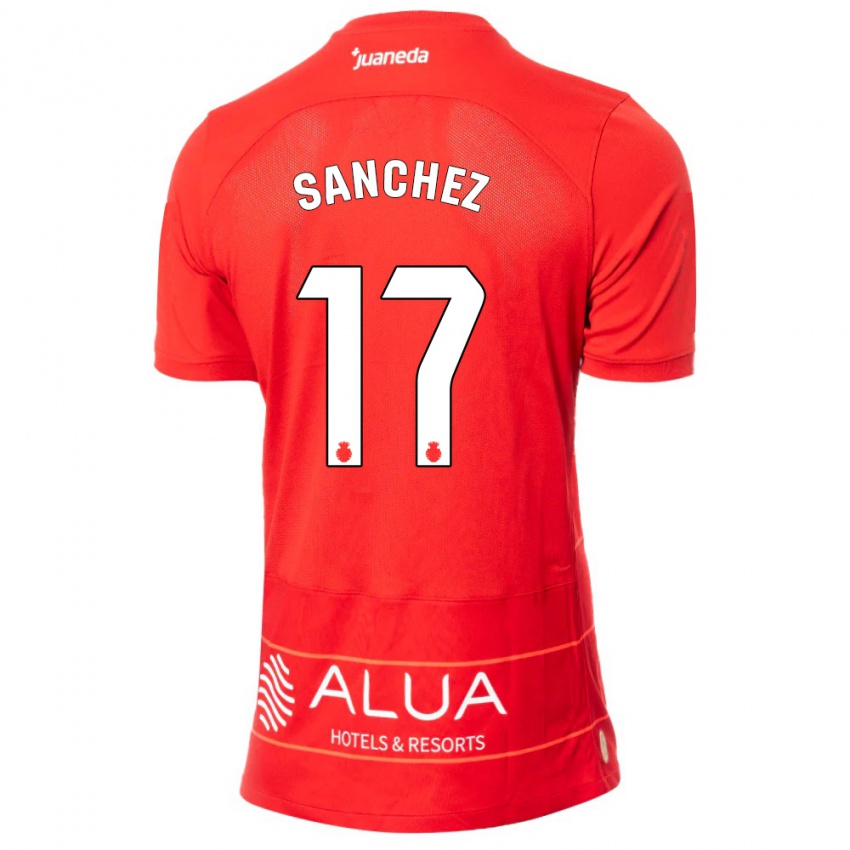 Dames Avelino Sánchez #17 Rood Thuisshirt Thuistenue 2023/24 T-Shirt België
