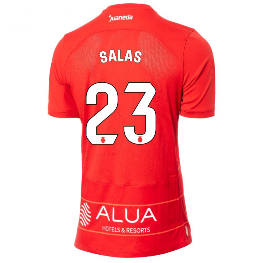 Dames Jan Salas #23 Rood Thuisshirt Thuistenue 2023/24 T-Shirt België