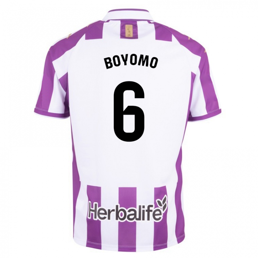 Dames Enzo Boyomo #6 Paars Thuisshirt Thuistenue 2023/24 T-Shirt België