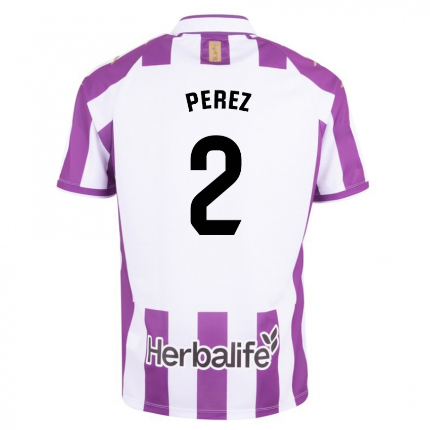 Dames Iker Pérez #2 Paars Thuisshirt Thuistenue 2023/24 T-Shirt België