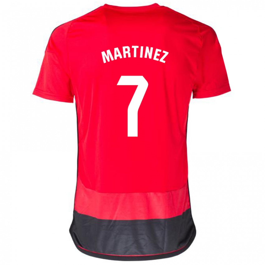 Dames Gabri Martínez #7 Rood Zwart Thuisshirt Thuistenue 2023/24 T-Shirt België