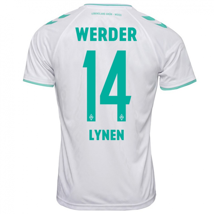 Damen Senne Lynen #14 Weiß Auswärtstrikot Trikot 2023/24 T-Shirt Belgien