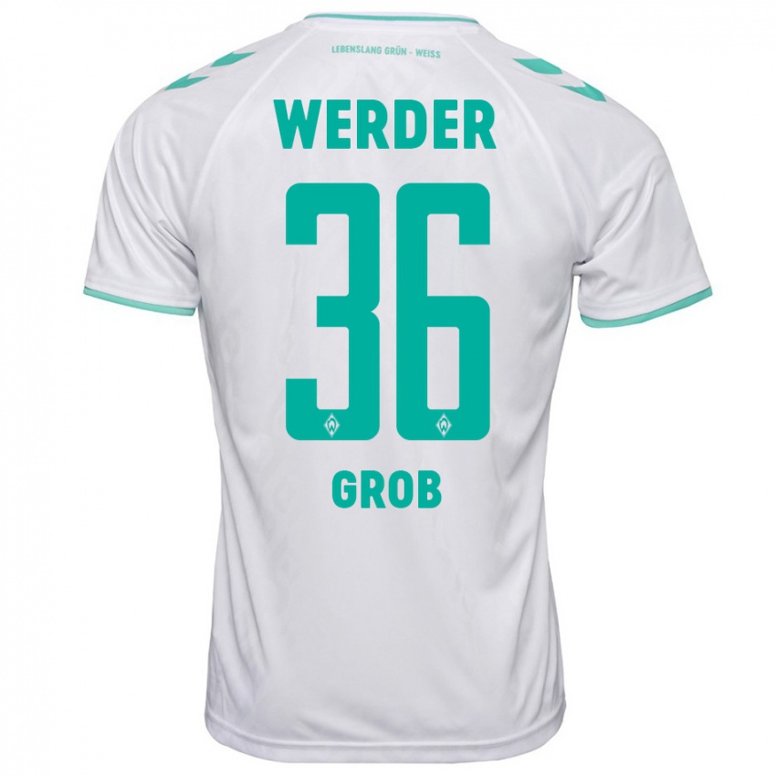 Damen Christian Groß #36 Weiß Auswärtstrikot Trikot 2023/24 T-Shirt Belgien