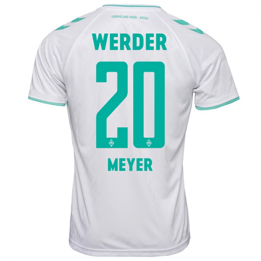 Dames Keno-Miguel Meyer #20 Wit Uitshirt Uittenue 2023/24 T-Shirt België