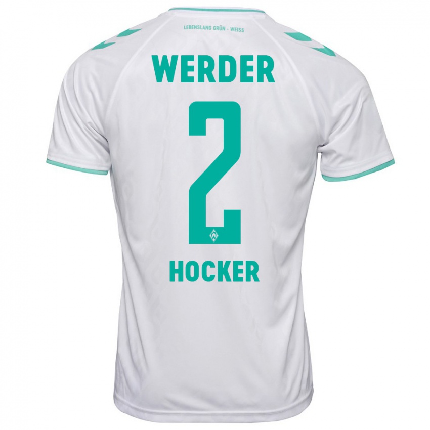 Dames Luca Höcker #2 Wit Uitshirt Uittenue 2023/24 T-Shirt België