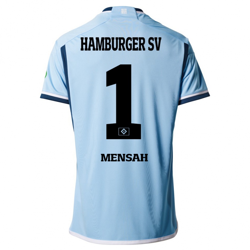 Damen Steven Mensah #1 Blau Auswärtstrikot Trikot 2023/24 T-Shirt Belgien