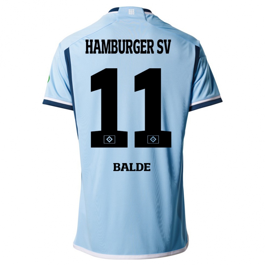 Damen Fabio Baldé #11 Blau Auswärtstrikot Trikot 2023/24 T-Shirt Belgien