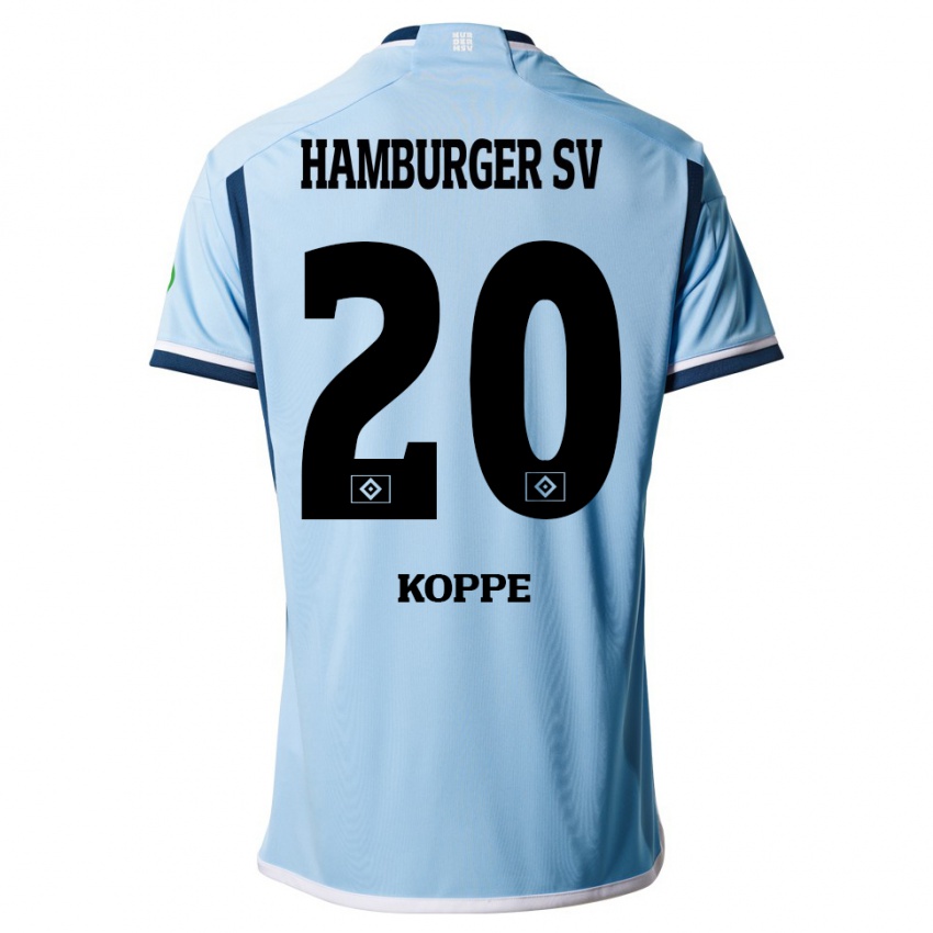 Damen Katharina Köppe #20 Blau Auswärtstrikot Trikot 2023/24 T-Shirt Belgien