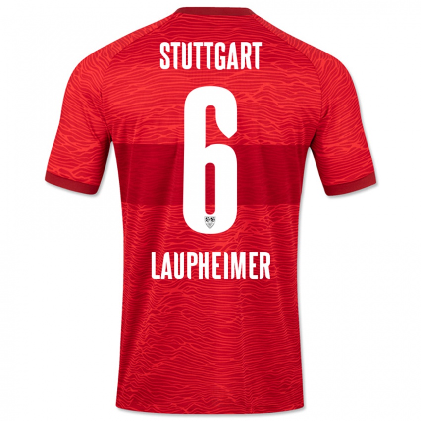 Dames Lukas Laupheimer #6 Rood Uitshirt Uittenue 2023/24 T-Shirt België