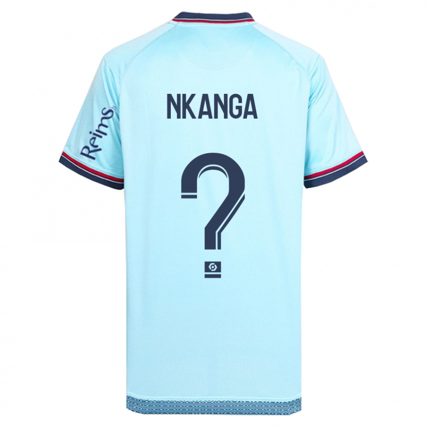 Dames Dayvin Nkanga #0 Hemelsblauw Uitshirt Uittenue 2023/24 T-Shirt België