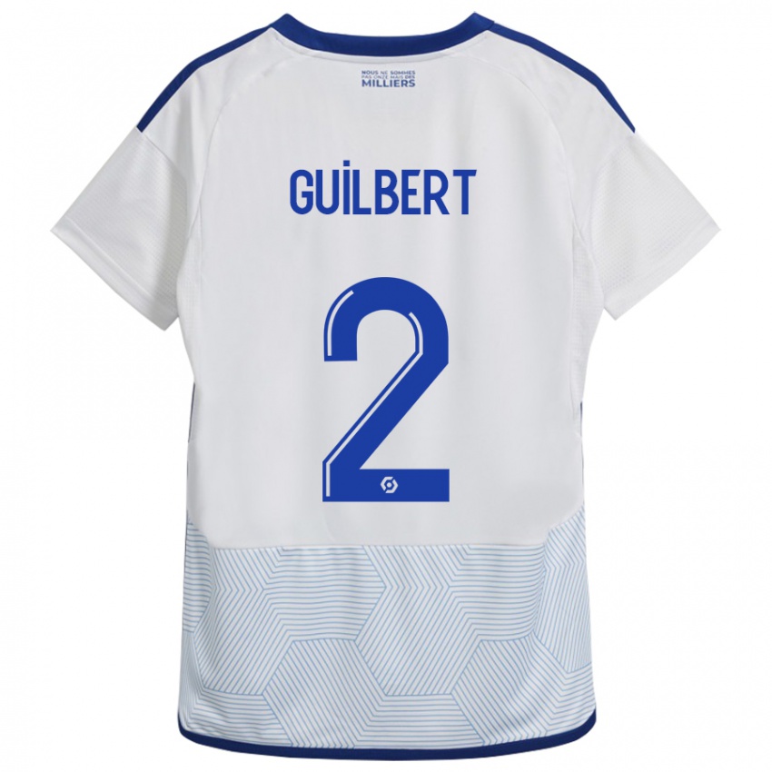 Dames Frédéric Guilbert #2 Wit Uitshirt Uittenue 2023/24 T-Shirt België