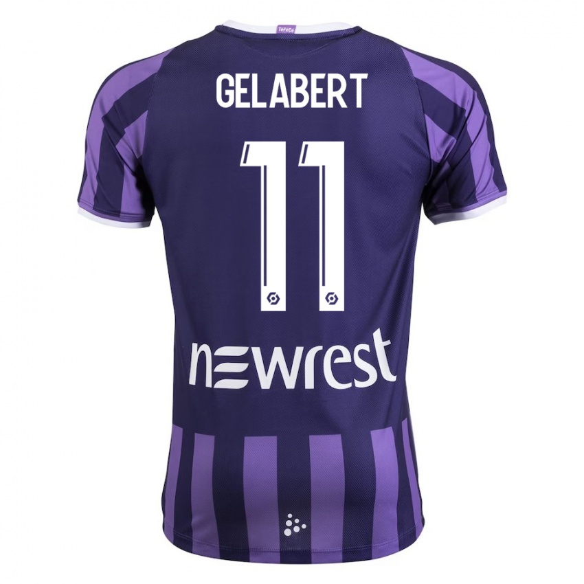 Dames César Gelabert #11 Paars Uitshirt Uittenue 2023/24 T-Shirt België