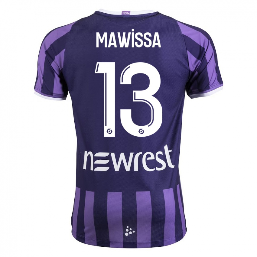 Dames Christian Mawissa Elebi #13 Paars Uitshirt Uittenue 2023/24 T-Shirt België