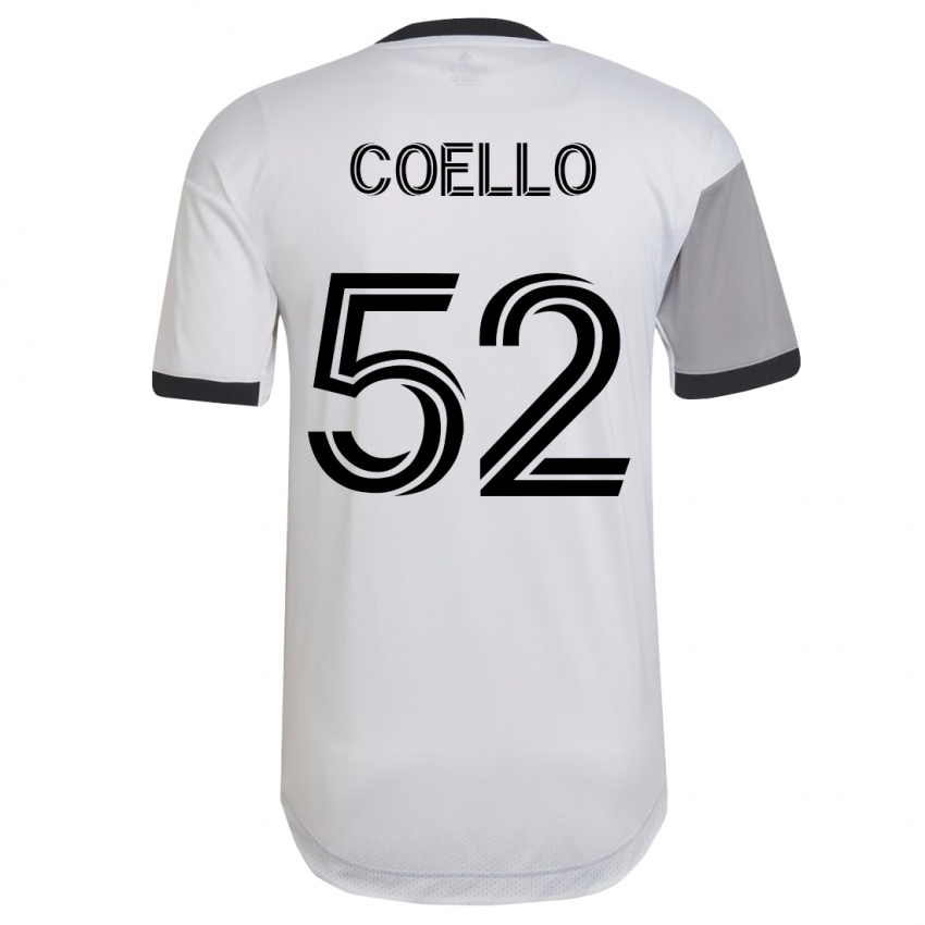 Femme Maillot Alonso Coello #52 Blanc Tenues Extérieur 2023/24 T-Shirt Belgique