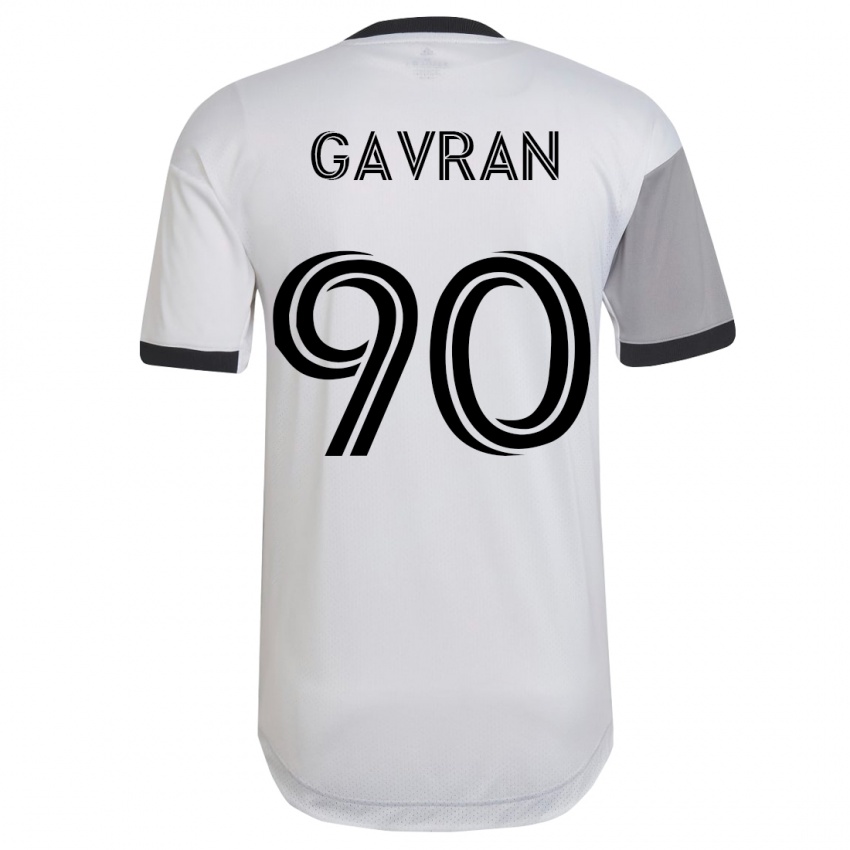 Dames Luka Gavran #90 Wit Uitshirt Uittenue 2023/24 T-Shirt België