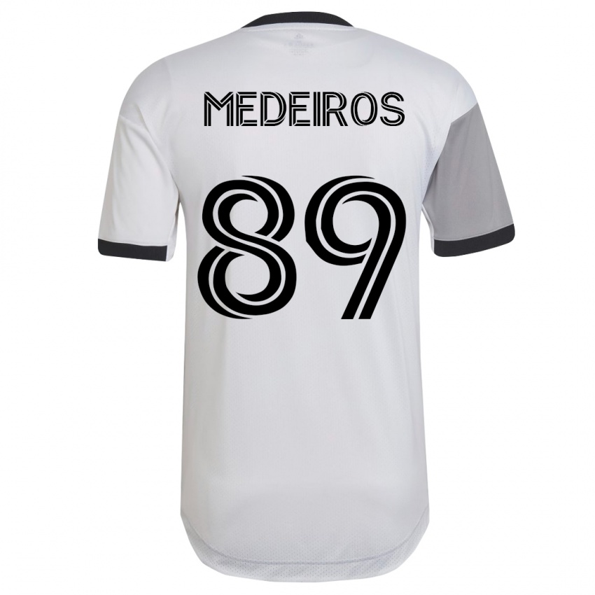 Dames Matthew Medeiros #89 Wit Uitshirt Uittenue 2023/24 T-Shirt België