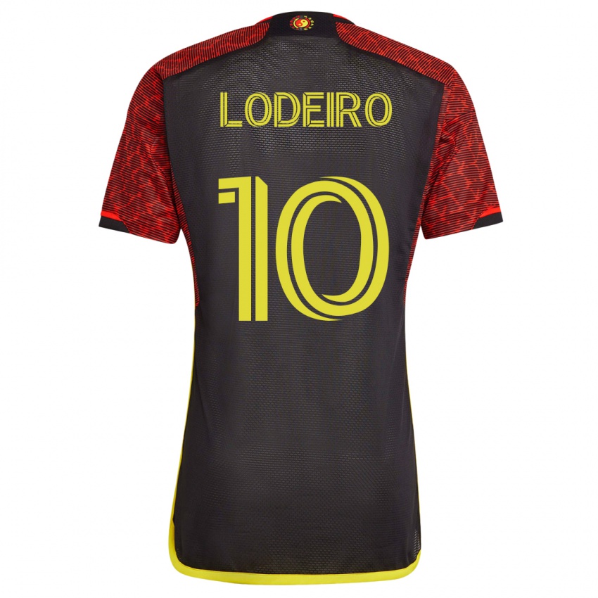 Dames Nicolás Lodeiro #10 Oranje Uitshirt Uittenue 2023/24 T-Shirt België