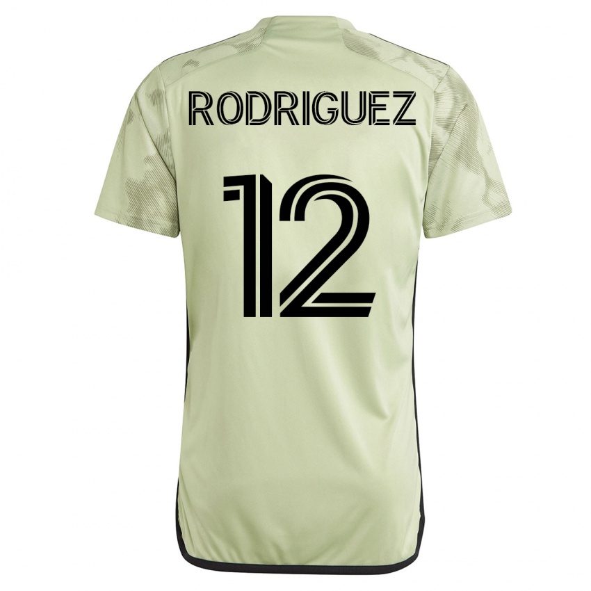 Dames Jeremi Rodriguez #12 Groente Uitshirt Uittenue 2023/24 T-Shirt België