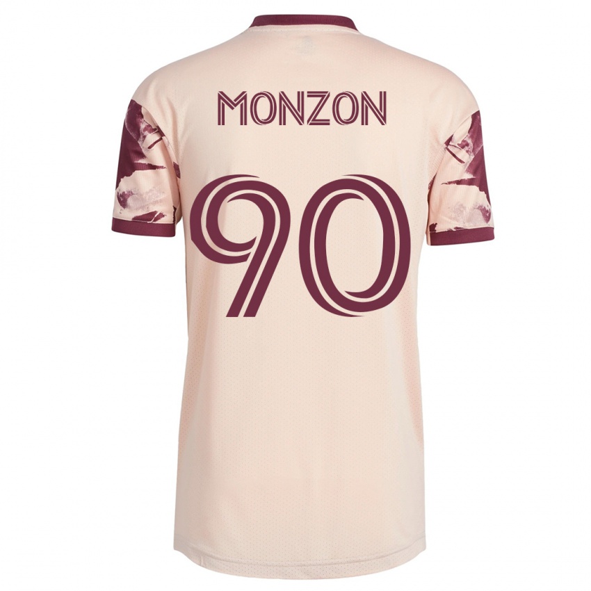 Dames Florián Monzón #90 Gebroken Wit Uitshirt Uittenue 2023/24 T-Shirt België